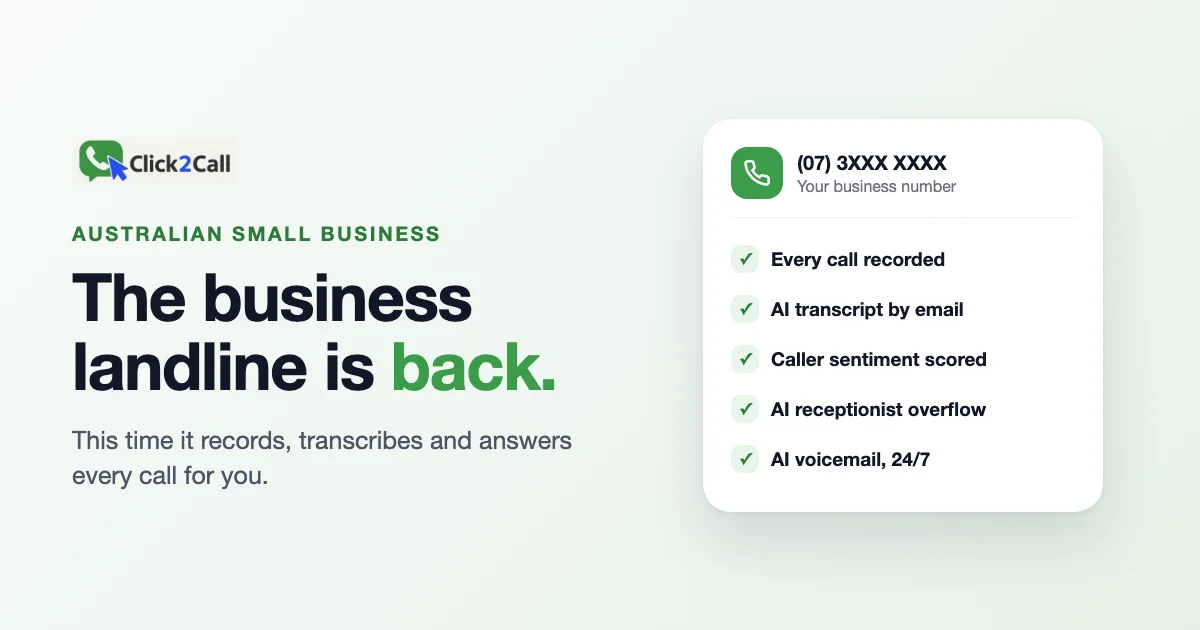 The business landline is back
